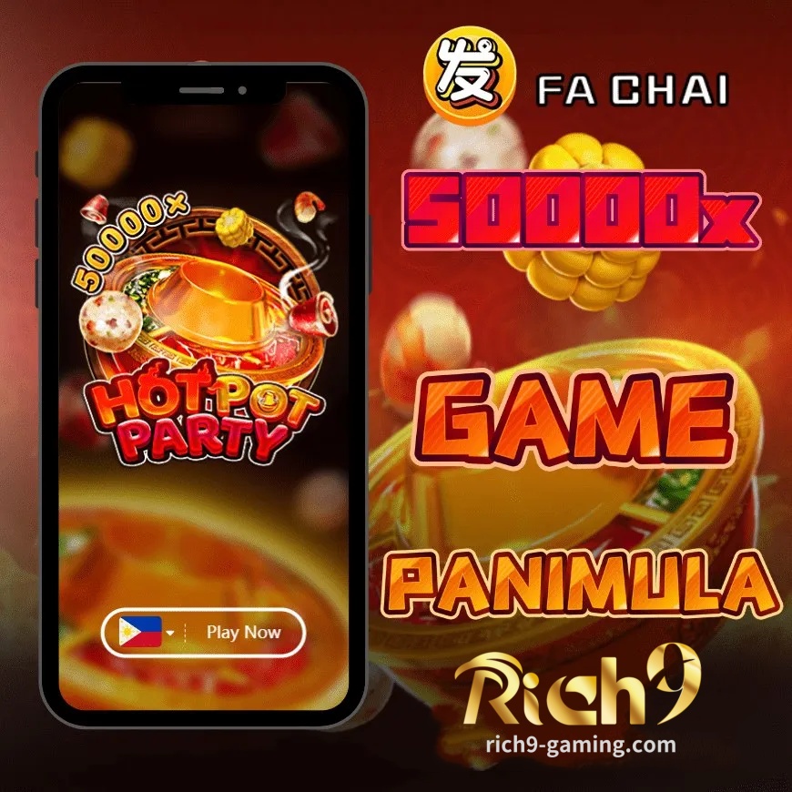 Experience the thrill of Fa Chai Hot Pot Party Slot Games at Rich9 Casino! Spice up your game with adventurous hot pot